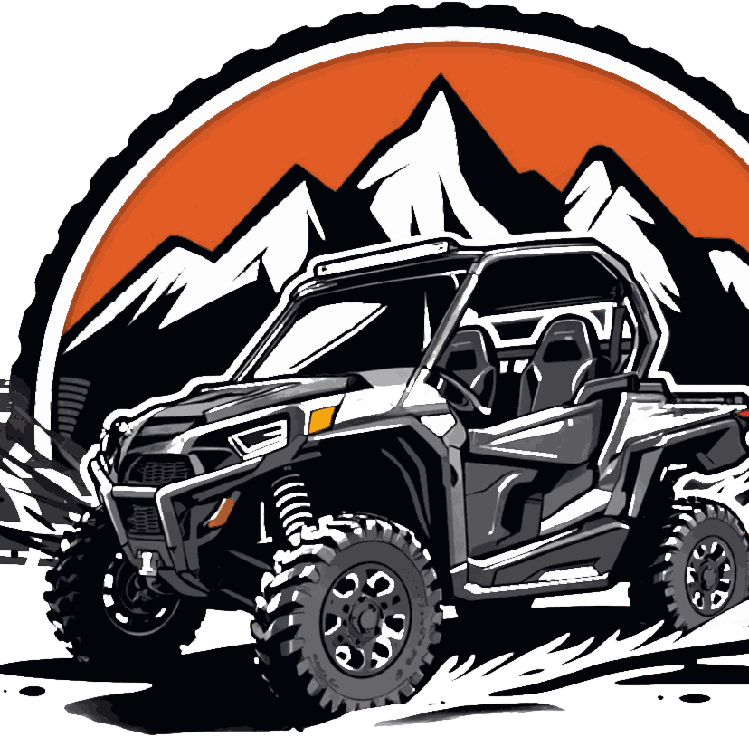 Black Ridge Powersports emblem — a side-by-side UTV in front of a mountain ridge